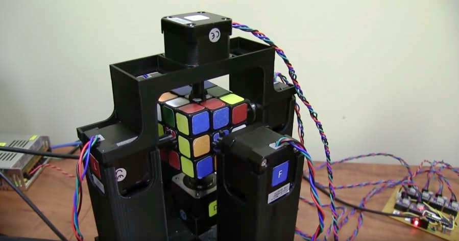 Solving a Rubik's Cube in One Second