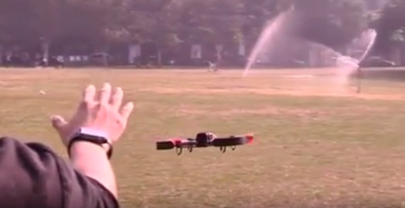 Using an Apple Watch to fly a drone