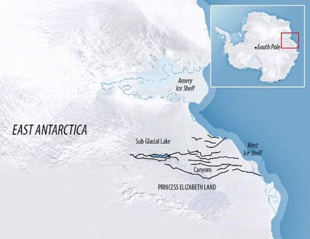 World's largest Canyon discovered beneath the Antarctic ice sheet