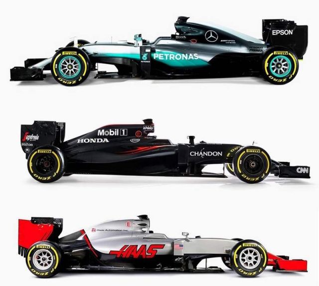 2016 Formula One Hybrid race cars 