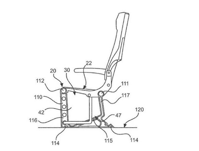 Airbus' new Seat with a Storage compartment 