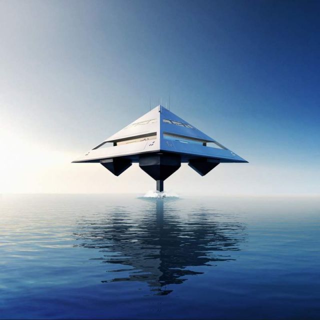 Tetrahedron 'Flying pyramid' luxurious superyacht (4)