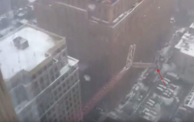 Horrifying NYC Crane Collapse Caught on video 