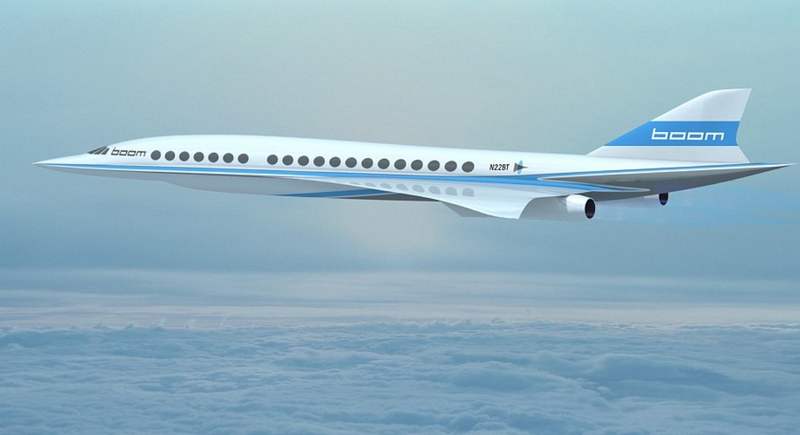 Boom Supersonic Passenger Airplane