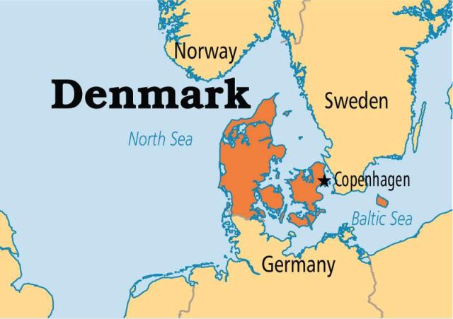 Denmark map