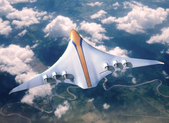 Futuristic concept plane for 2050 