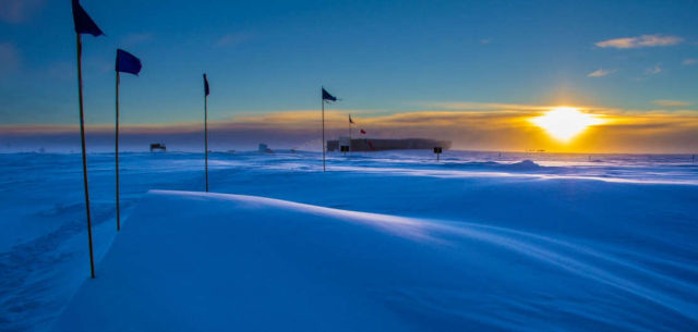 Last Sunset for six months in Antarctica