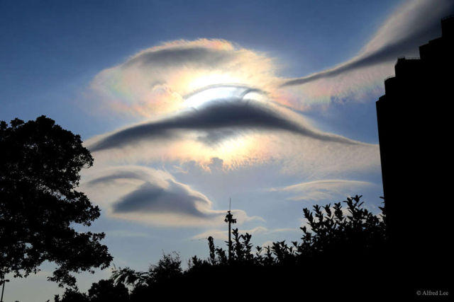 Peculiar Clouds over Hong Kong