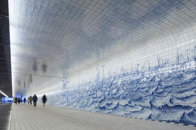 Pedestrian Tunnel featuring an 80,000 Tile Mural (5)