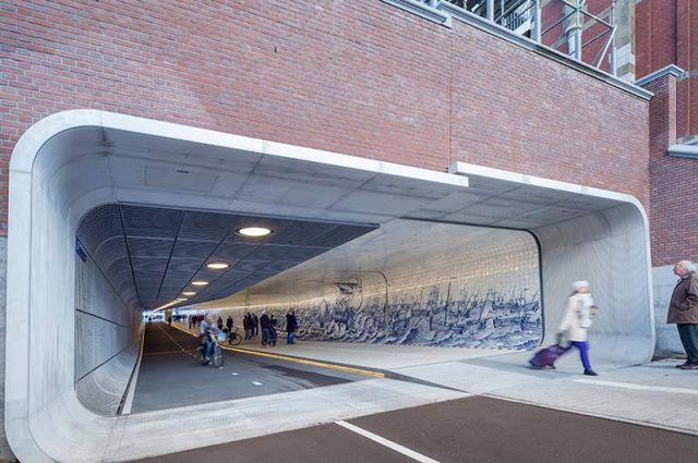 Pedestrian Tunnel featuring an 80,000 Tile Mural