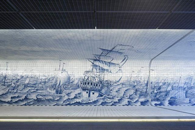 Pedestrian Tunnel featuring an 80,000 Tile Mural (3)