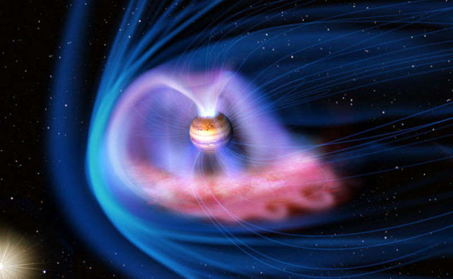 Solar Storms ignite Auroras on Jupiter 