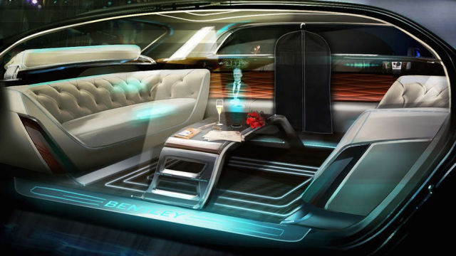 Bentley, imagines the autonomous car 