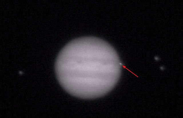 Unknown Object Hit Jupiter