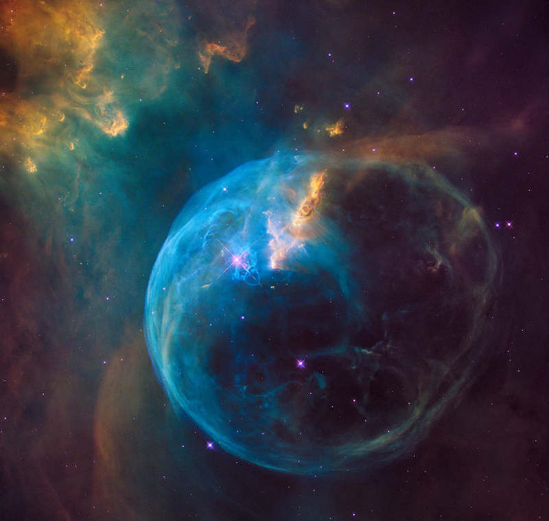 Bubble Nebula, also known as NGC 7653