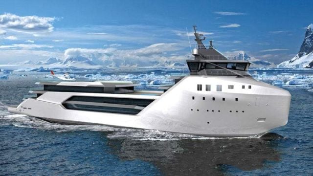 Luxury Yacht converted from a Container ship