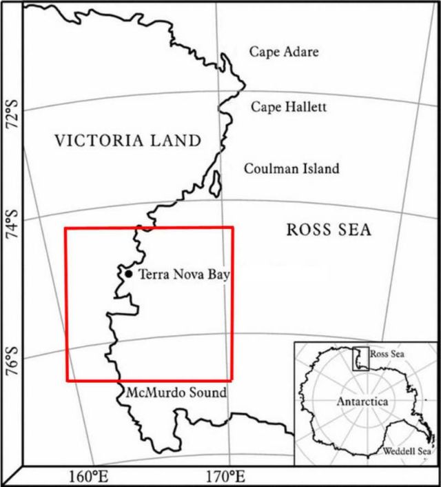 East Antarctica map