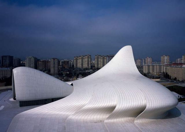 Heydar Aliyev Center, Baku, Azerbaijan, 2012. Credit Hélène Binet
