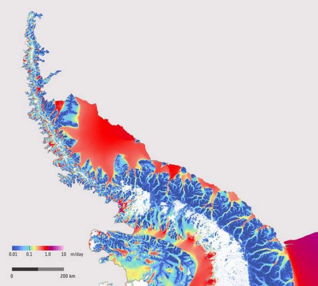 Antarctic Peninsula ice flow