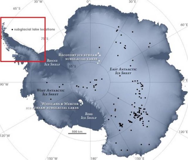 Antarctica map