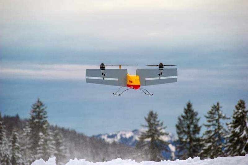 DHL Parcelcopter 3.0 Delivering Drone