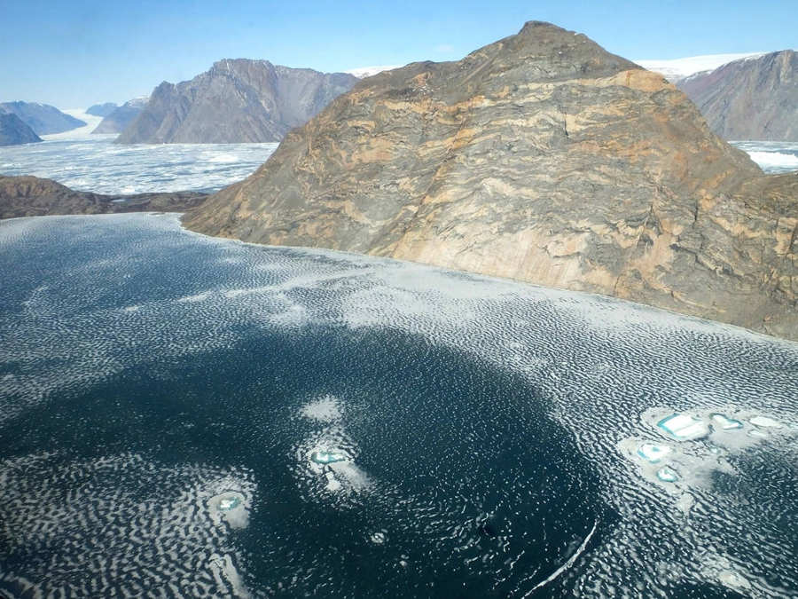 Fjord and Glacier in East-Central Greenland