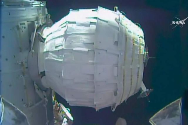 Inflatable Space Module successfully pops on ISS 