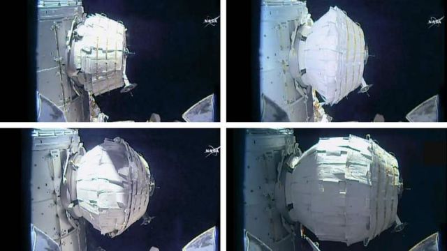 Inflatable Space Module successfully pops on ISS 