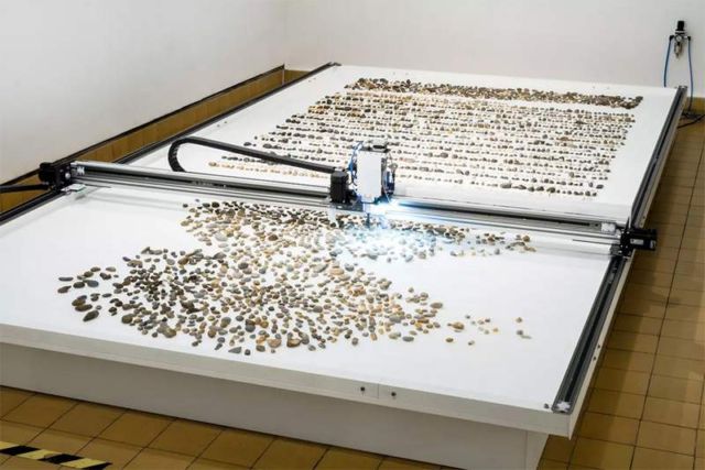 Robotic installation sorts Pebbles based on their Geological Age