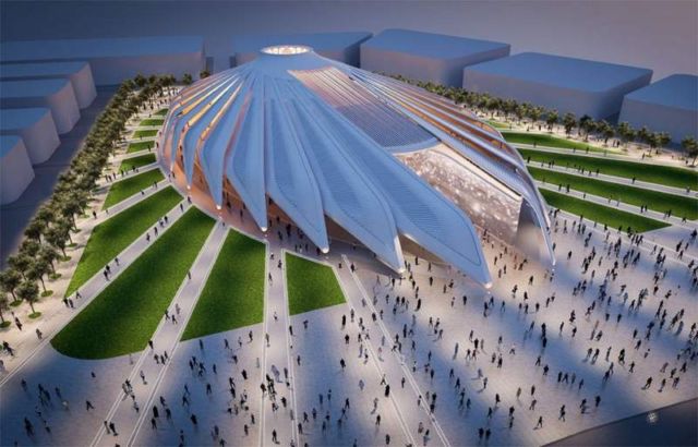 Winged Pavilion for Dubai Expo 2020 by Santiago Calatrava
