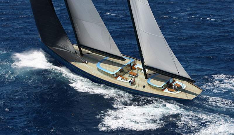 70 meter classic design sailing yacht | WordlessTech