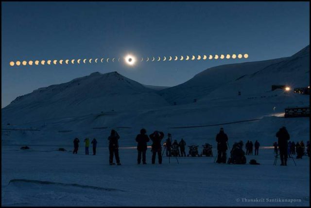 Total Solar Eclipse from Svalbard
