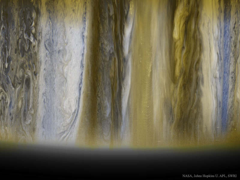 Jupiter's impressive Clouds from New Horizons