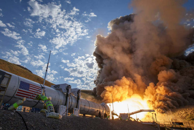 NASA ignites huge Mars Rocket