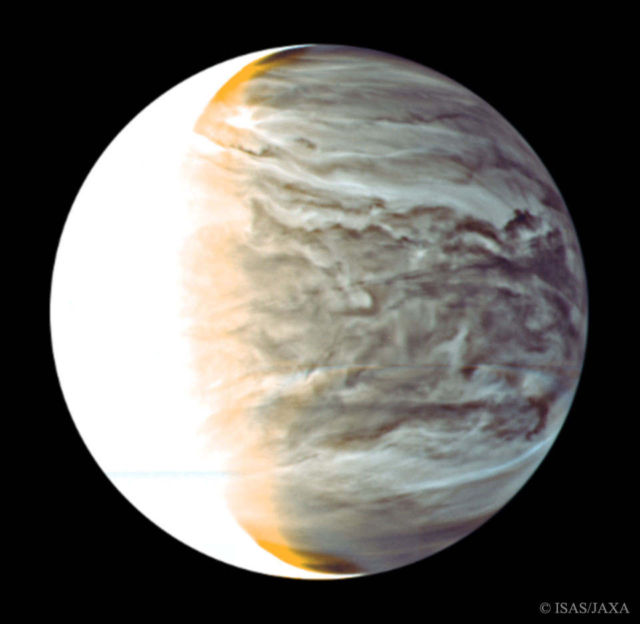Night on Venus in Infrared