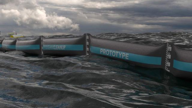 Ocean Cleanup unveiled first prototype