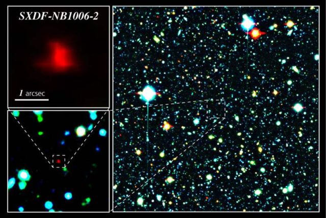 The very distant galaxy, SXDF-NB1006-2