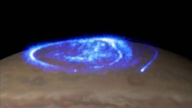 Bright giant Auroras on Jupiter