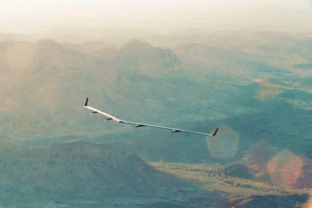 Facebook's Aquila solar airplane