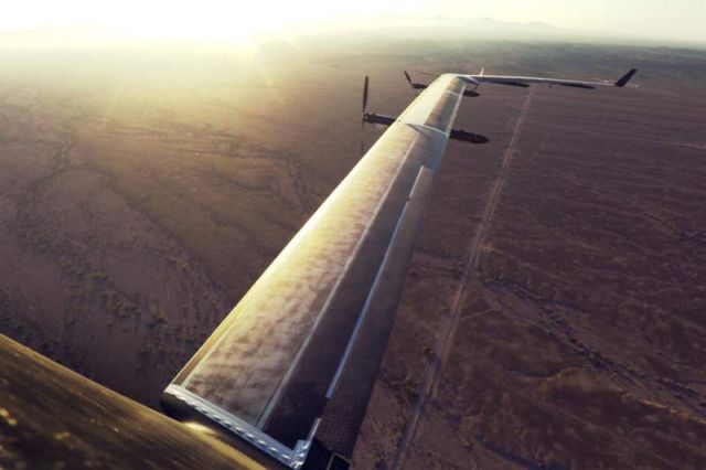 Facebook's Aquila solar airplane