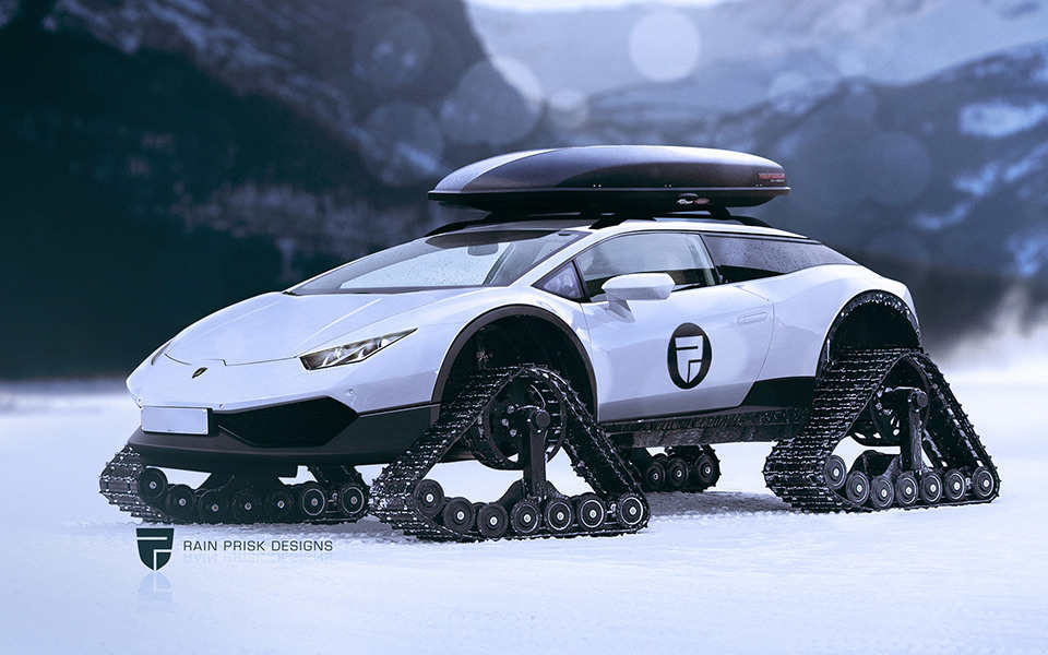 Lamborghini Huracan Snowmobile  wordlessTech