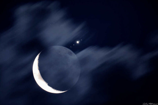 Moon and Jupiter