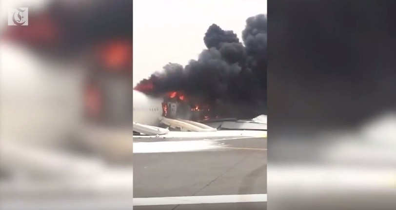 Boeing 777 crash landed in Dubai 1