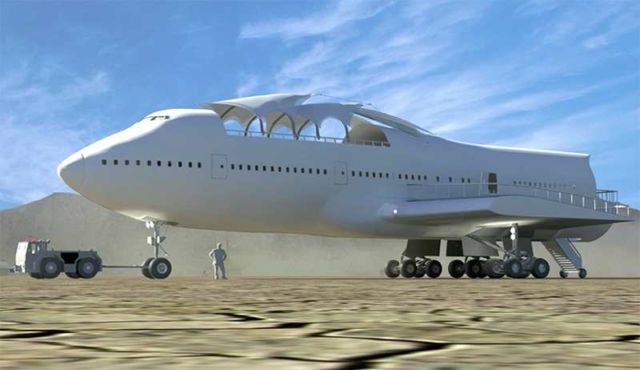 Converted Jumbo Jet lands at Burning Man (9)