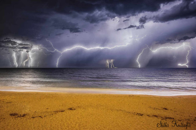 Lightning Display above the Ionian Sea 1