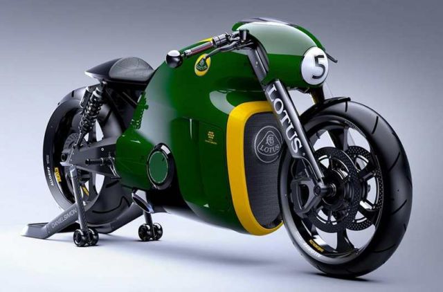 Lotus C-01 motorcycle in Monterey 