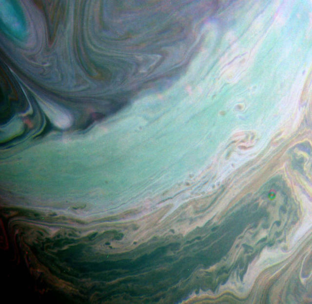Saturn Clouds in Infrared