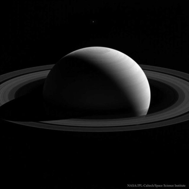 The dark side of Saturn 1