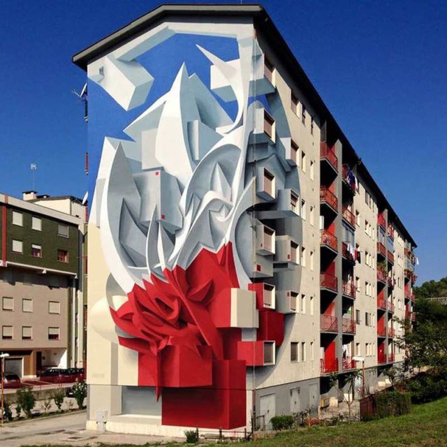 3D Graffiti by Italian Street Artist Peeta