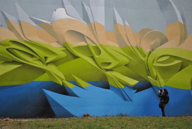 3D Graffiti by Italian Street Artist Peeta (1)